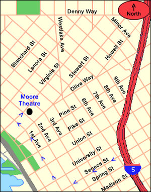 Moore Theatre Map