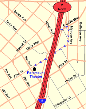 Paramount Theatre Map