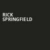 Rick Springfield, Snoqualmie Casino Ballroom, Seattle